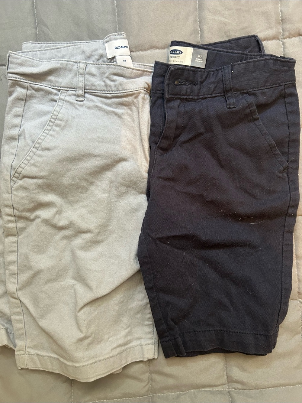 Old Navy Boys' Shorts in Light Khaki and Navy
